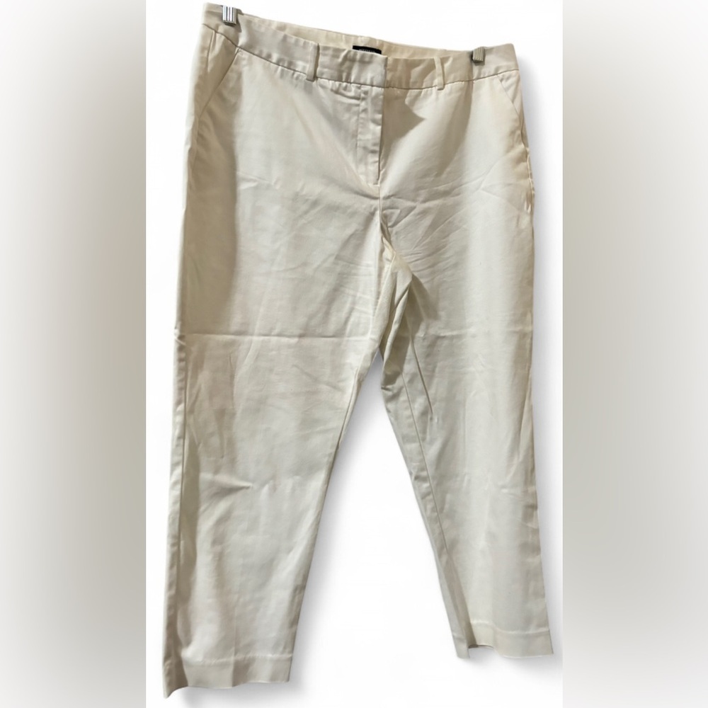 Worthington Modern Fit Dress Pants Women’s Size 14 Cream Straight Leg